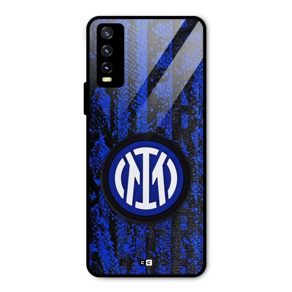 Inter Milan Texture Metal Back Case for Vivo Y20t