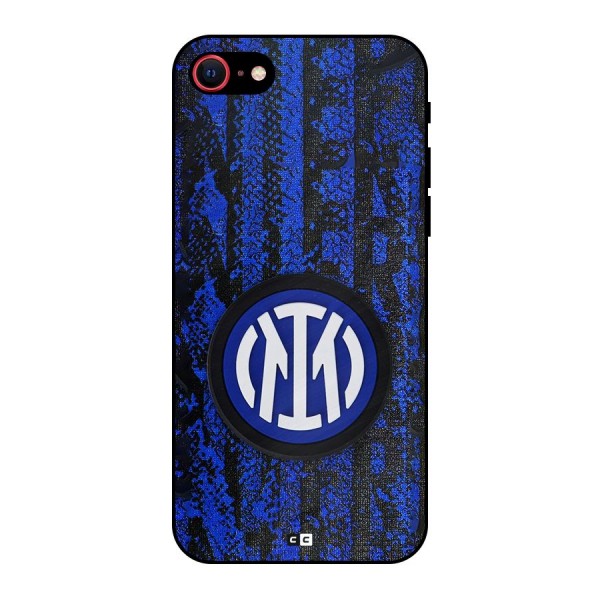 Inter Milan Texture Metal Back Case for iPhone 7