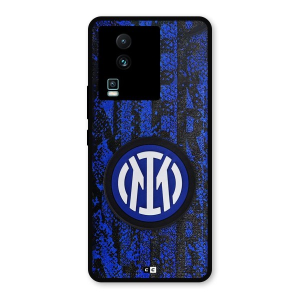 Inter Milan Texture Metal Back Case for iQOO Neo 7