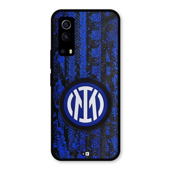 Inter Milan Texture Metal Back Case for iQOO Z3