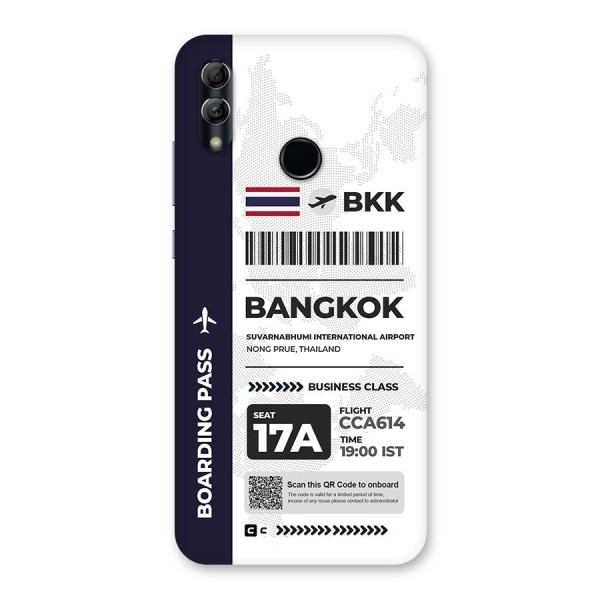 International Boarding Pass Bangkok Back Case for Honor 10 Lite