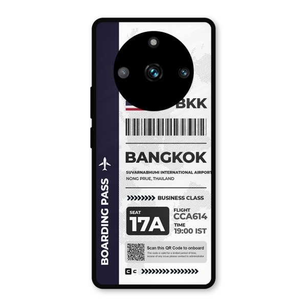 International Boarding Pass Bangkok Metal Back Case for Realme 11 Pro