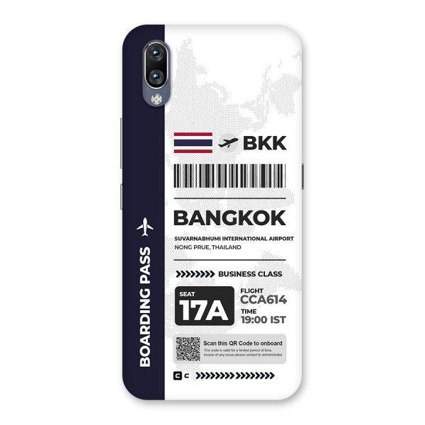 International Boarding Pass Bangkok Back Case for Vivo NEX