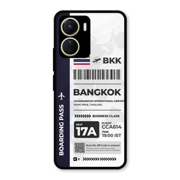 International Boarding Pass Bangkok Metal Back Case for Vivo Y56