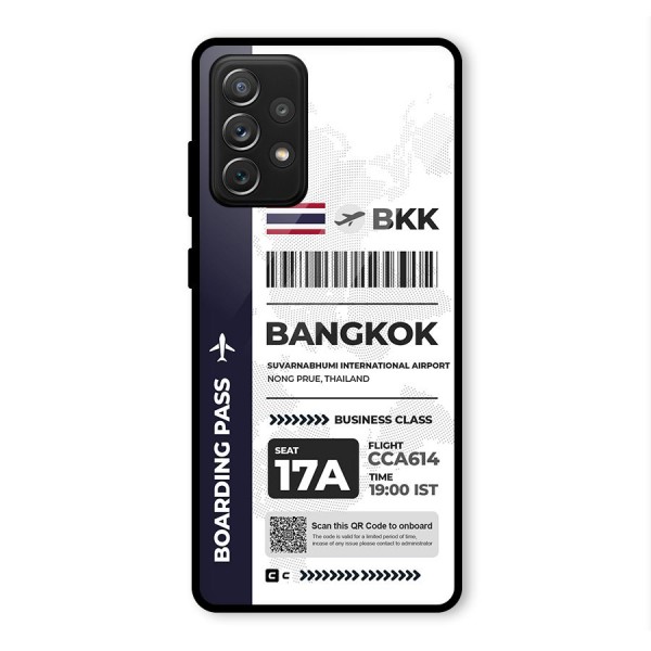 International Boarding Pass Bangkok Glass Back Case for Galaxy A72