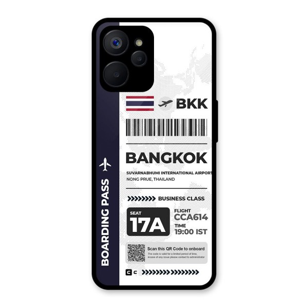 International Boarding Pass Bangkok Glass Back Case for Realme 9i 5G