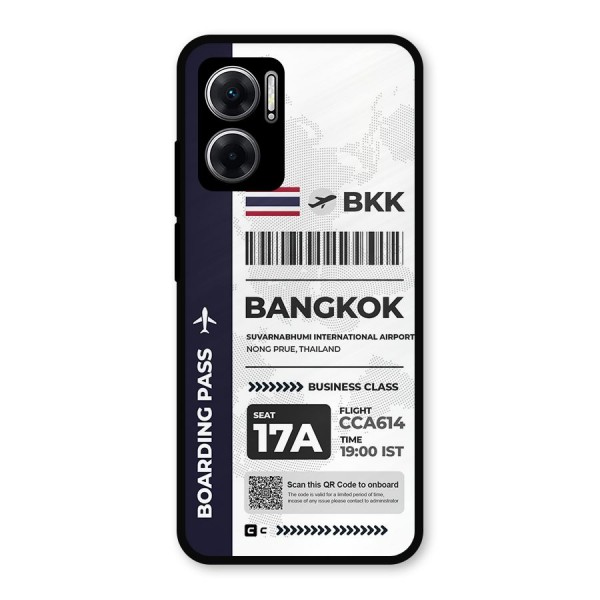 International Boarding Pass Bangkok Metal Back Case for Redmi 11 Prime 5G
