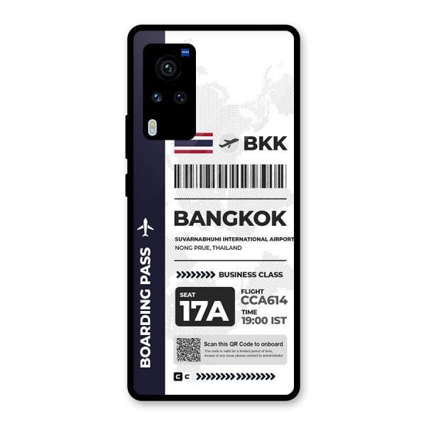 International Boarding Pass Bangkok Glass Back Case for Vivo X60 Pro