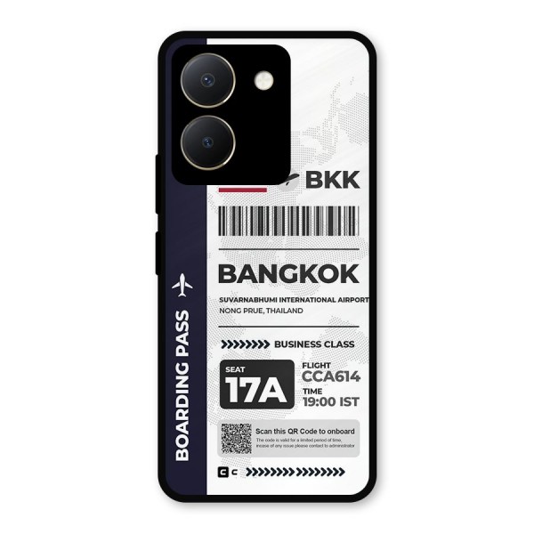 International Boarding Pass Bangkok Metal Back Case for Vivo Y36