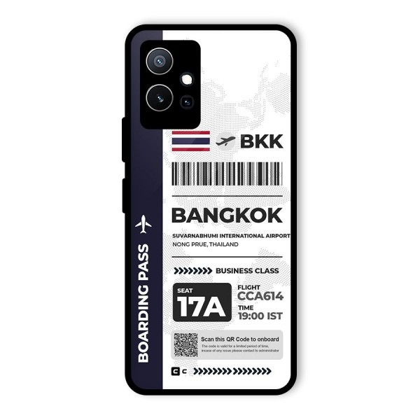 International Boarding Pass Bangkok Glass Back Case for Vivo iQOO Z6