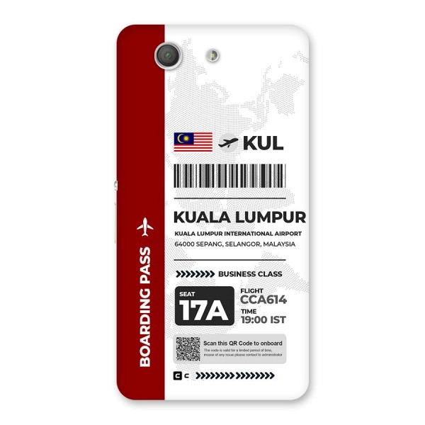 International Boarding Pass Kuala Lumpur Back Case for Xperia Z3 Compact