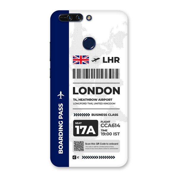 International Boarding Pass London Back Case for Honor 8 Pro
