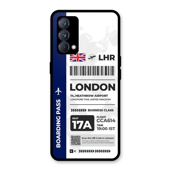 International Boarding Pass London Glass Back Case for Realme GT Master Edition