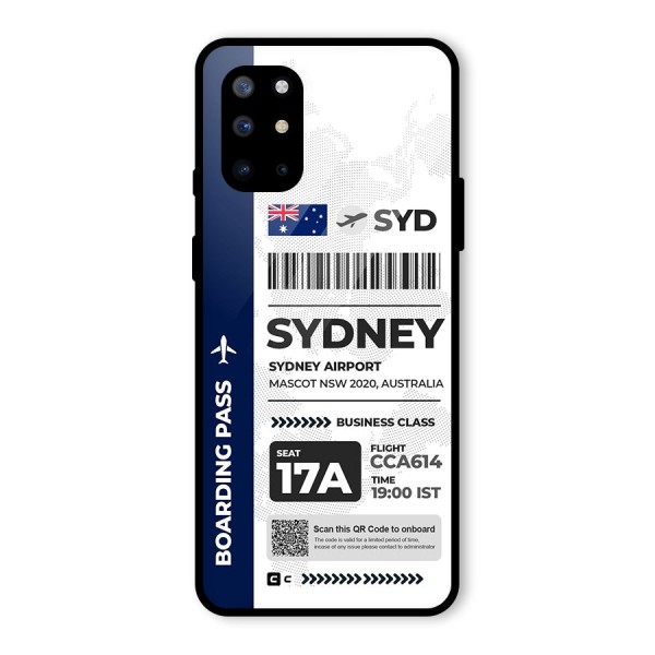 International Boarding Pass Sydney Glass Back Case for OnePlus 8T