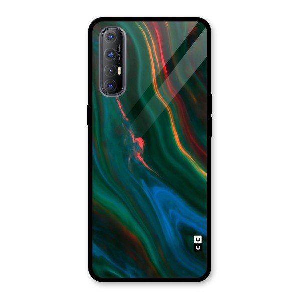 Inverse Marble Glass Back Case for Oppo Reno3 Pro