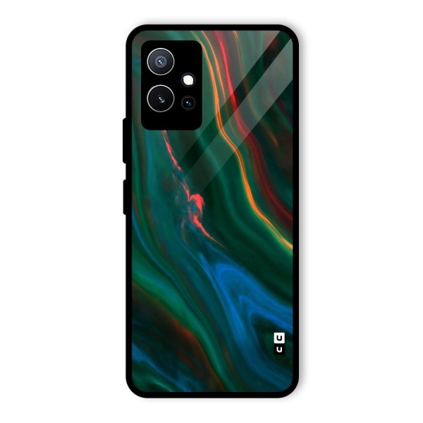 Inverse Marble Glass Back Case for Vivo iQOO Z6