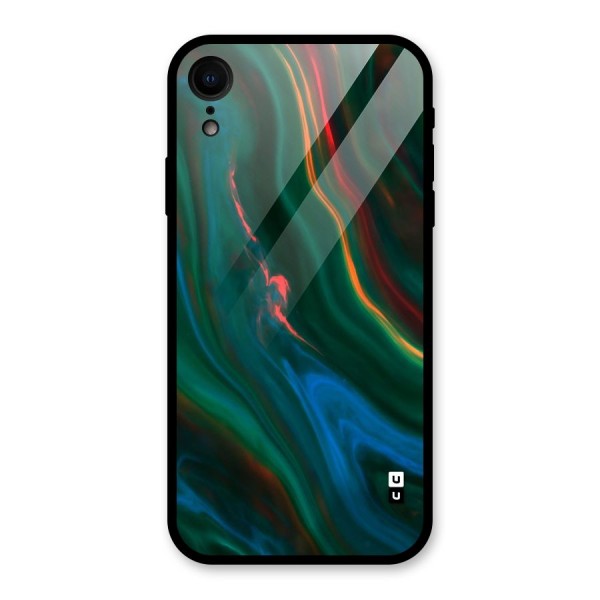 Inverse Marble Glass Back Case for iPhone XR