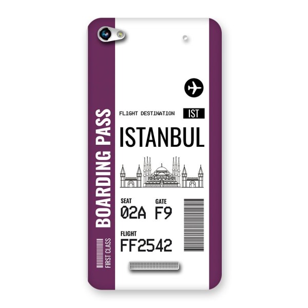 Istanbul Boarding Pass Back Case for Canvas Hue 2 A316