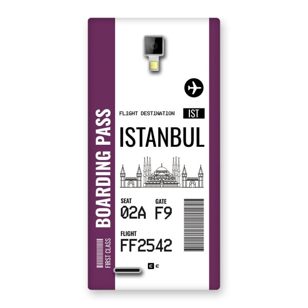 Istanbul Boarding Pass Back Case for Canvas Xpress A99