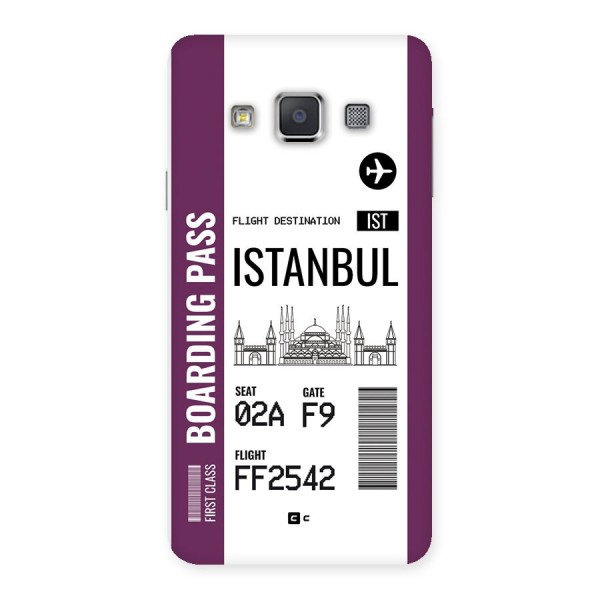 Istanbul Boarding Pass Back Case for Galaxy A3