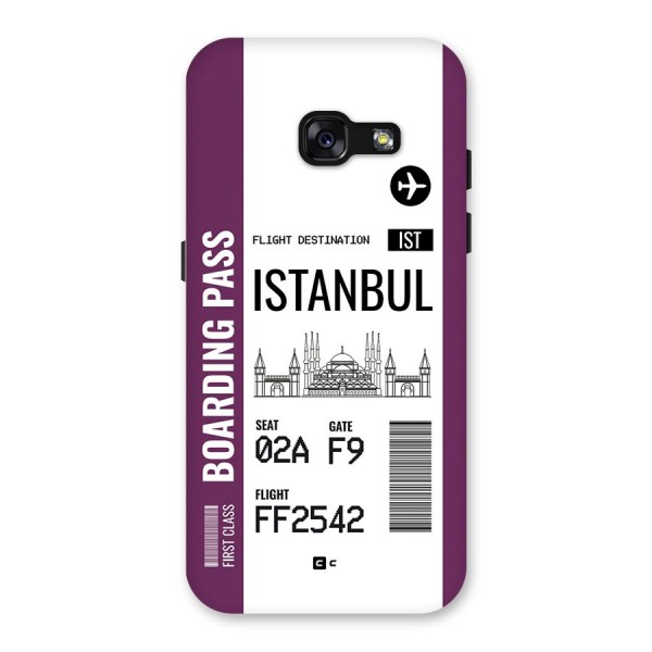Istanbul Boarding Pass Back Case for Galaxy A3 (2017)