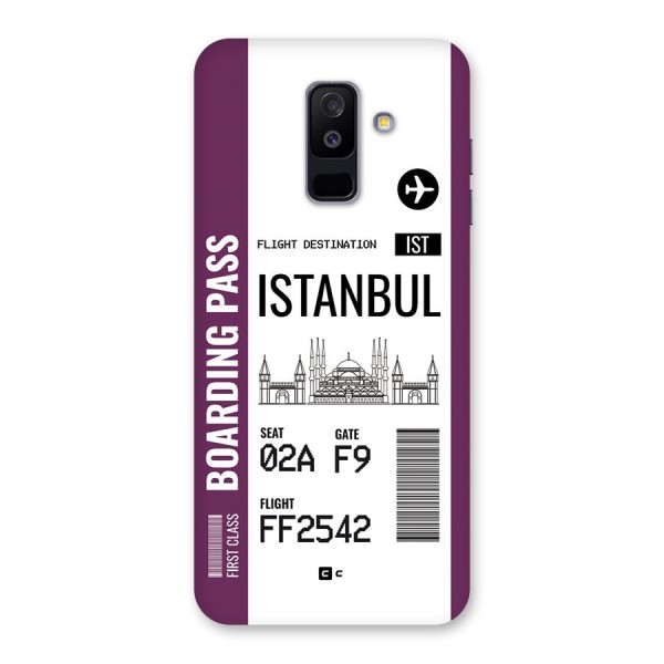 Istanbul Boarding Pass Back Case for Galaxy A6 Plus