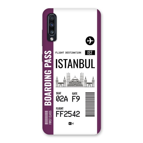 Istanbul Boarding Pass Back Case for Galaxy A70