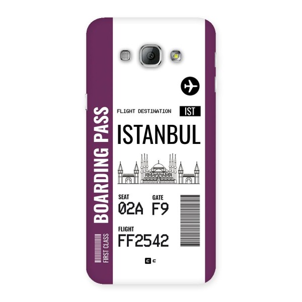 Istanbul Boarding Pass Back Case for Galaxy A8