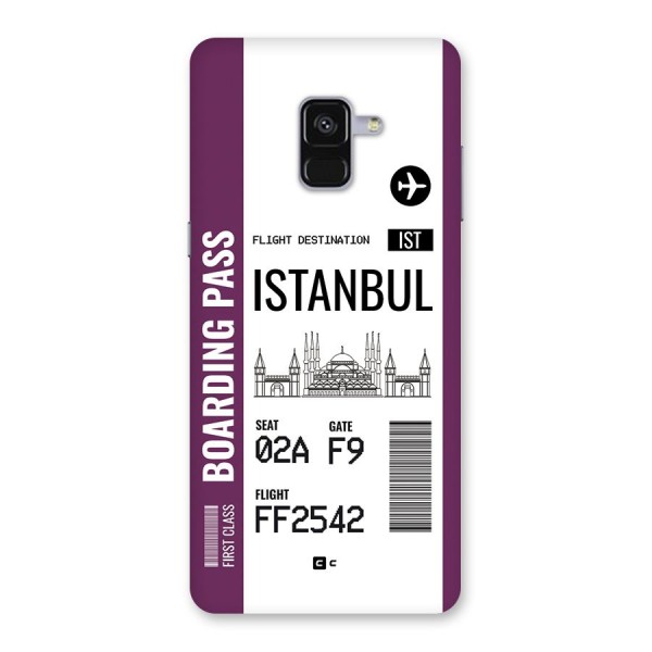 Istanbul Boarding Pass Back Case for Galaxy A8 Plus