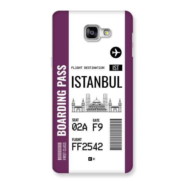 Istanbul Boarding Pass Back Case for Galaxy A9