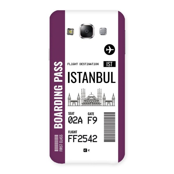 Istanbul Boarding Pass Back Case for Galaxy E5