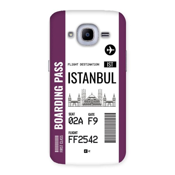 Istanbul Boarding Pass Back Case for Galaxy J2 2016