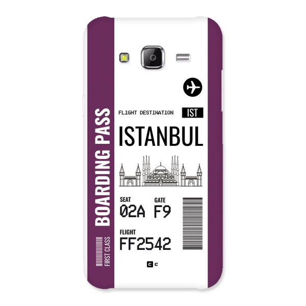 Istanbul Boarding Pass Back Case for Galaxy J5
