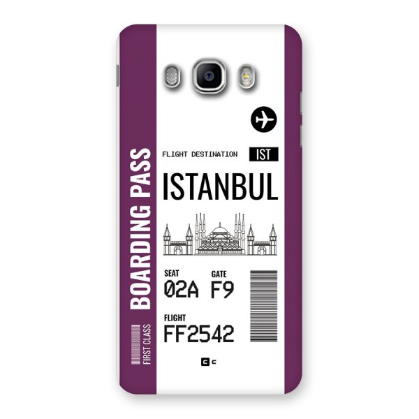 Istanbul Boarding Pass Back Case for Galaxy J5 2016
