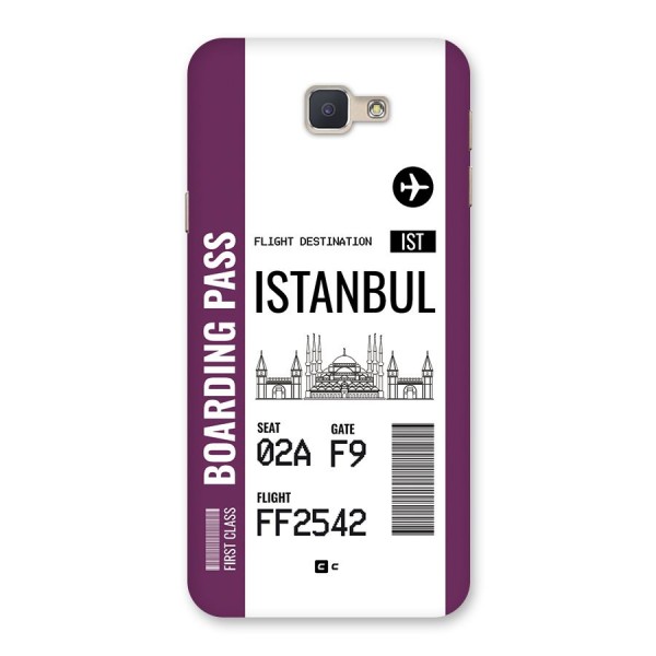 Istanbul Boarding Pass Back Case for Galaxy J5 Prime