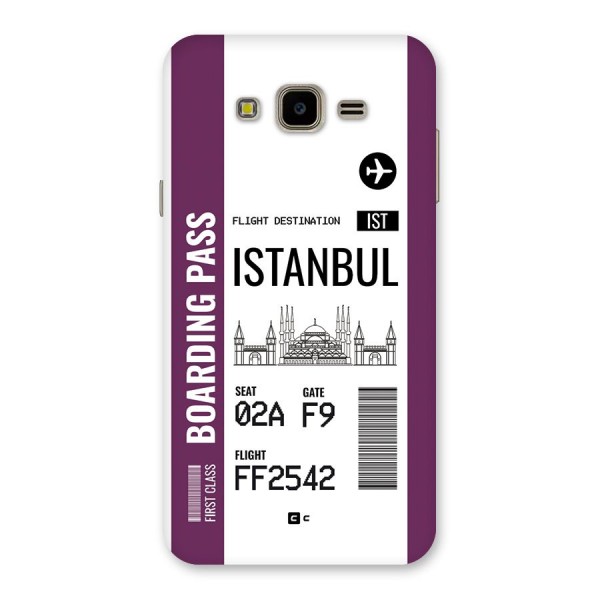 Istanbul Boarding Pass Back Case for Galaxy J7 Nxt