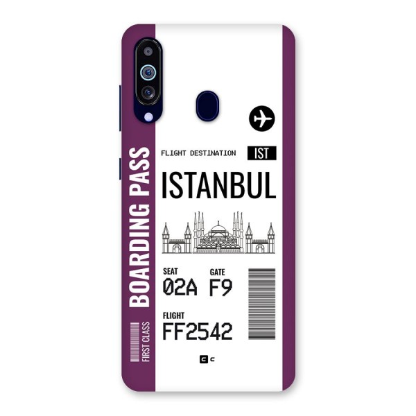 Istanbul Boarding Pass Back Case for Galaxy M40