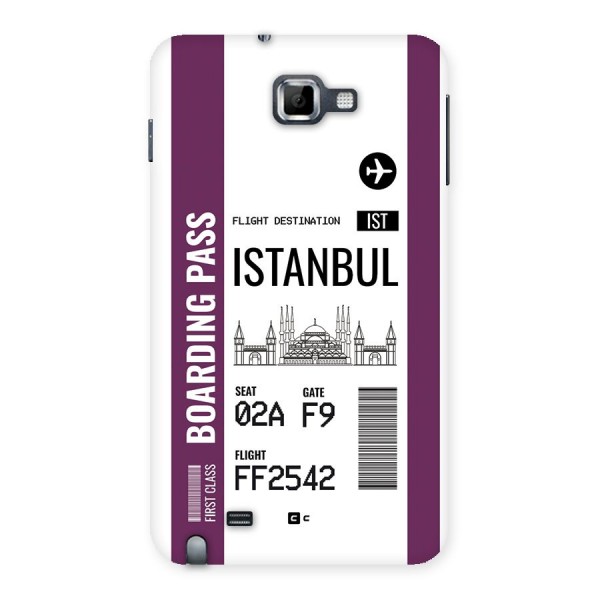 Istanbul Boarding Pass Back Case for Galaxy Note