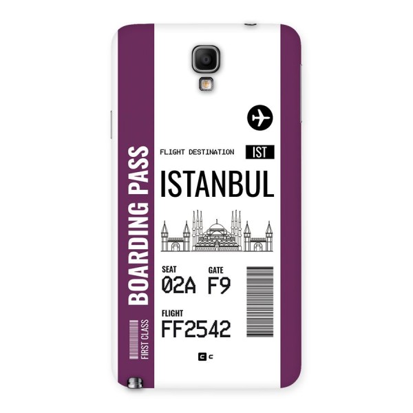 Istanbul Boarding Pass Back Case for Galaxy Note 3 Neo