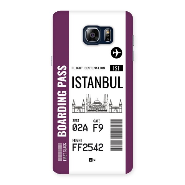 Istanbul Boarding Pass Back Case for Galaxy Note 5