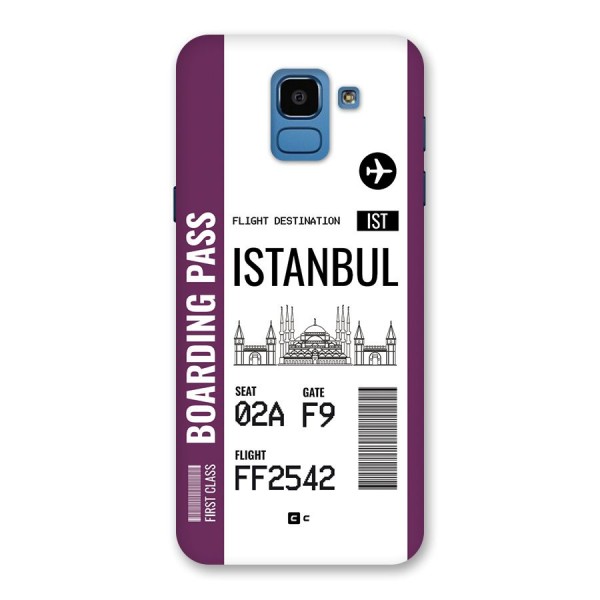 Istanbul Boarding Pass Back Case for Galaxy On6