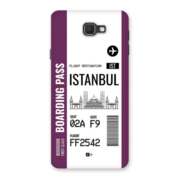 Istanbul Boarding Pass Back Case for Galaxy On7 2016