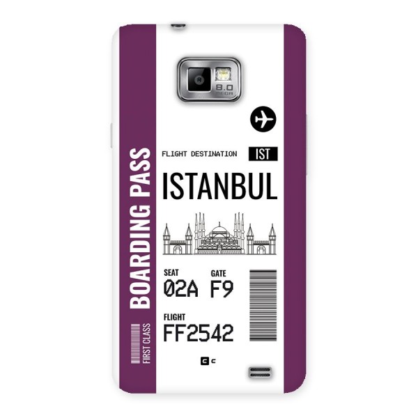 Istanbul Boarding Pass Back Case for Galaxy S2