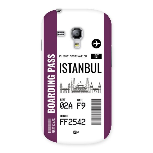 Istanbul Boarding Pass Back Case for Galaxy S3 Mini