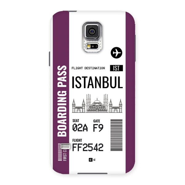 Istanbul Boarding Pass Back Case for Galaxy S5