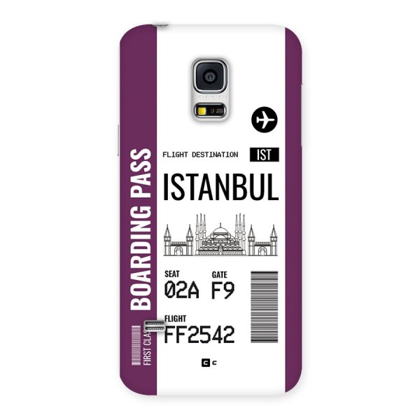 Istanbul Boarding Pass Back Case for Galaxy S5 Mini