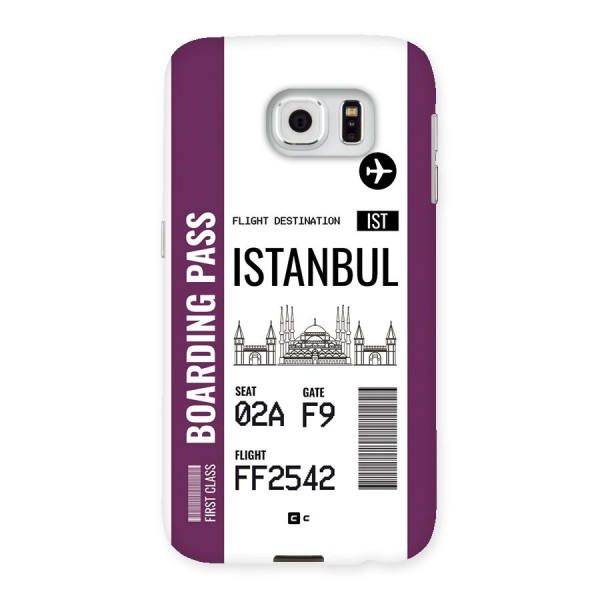 Istanbul Boarding Pass Back Case for Galaxy S6