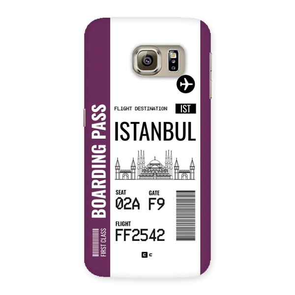 Istanbul Boarding Pass Back Case for Galaxy S6 edge