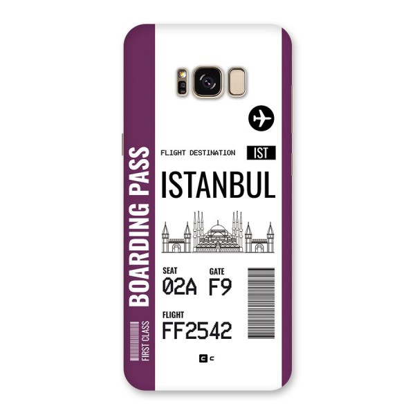 Istanbul Boarding Pass Back Case for Galaxy S8 Plus