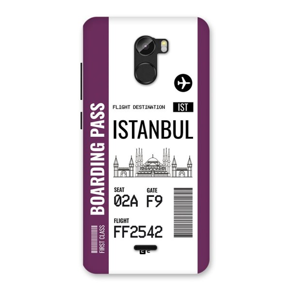 Istanbul Boarding Pass Back Case for Gionee X1